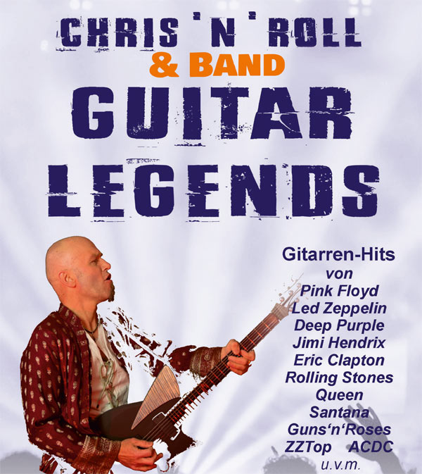 Guitar Legends am 20. April 2024 im Lokschuppen
