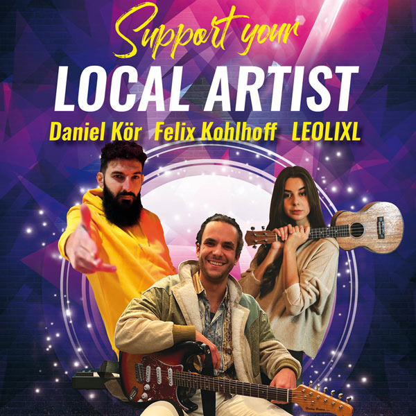 Support your local artist mit Felix Kohlhoff, LEOLIXL und Daniel Kör am 17. Februar 2023